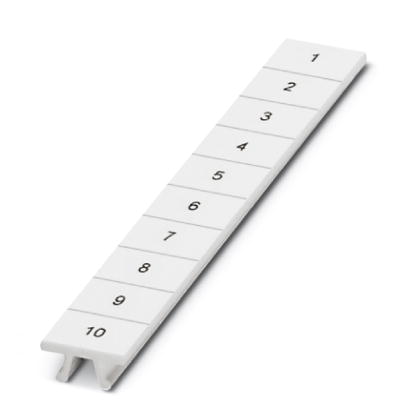 Phoenix Contact Zack Marker Strip; ZB 8;QR:FORTL.ZAHLEN 151-160; 10-Section; 8.2mm Width; Vertical Printing: 151 to 160